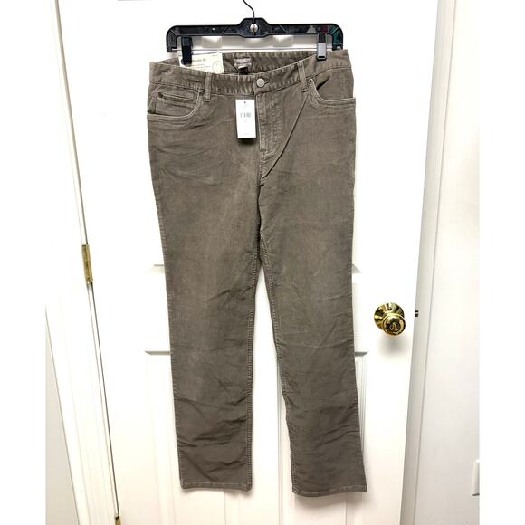 J Jill Shale Brown Corduroys, Authentic Fit, Women’s Size 8, NWT - Picture 1 of 4